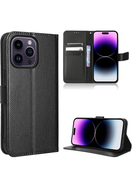 IPhone 15 Için Kılıf Pro Max Manyetik Cüzdan Kapak Kart Tutucu Kickstand (Yurt Dışından)