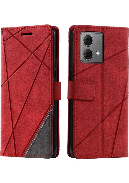 Motorola Moto G84 5g Manyetik Kart Tutucu Kickstand Pu Deri Kılıf (Yurt Dışından)