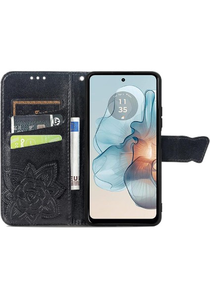 Motorola Moto G24 Güç Kelebek Cüzdan Çok Renkli Iş Için Kılıf (Yurt Dışından) modelleri