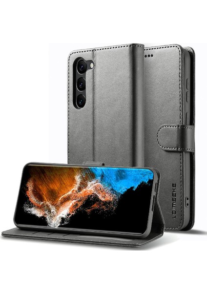 Samsung Galaxy S24 Buzağı Doku Yatay Çevir Deri Kılıf (Yurt Dışından)