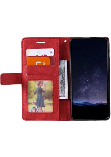 Motorola Moto G84 5g Manyetik Kart Tutucu Kickstand Pu Deri Kılıf (Yurt Dışından)