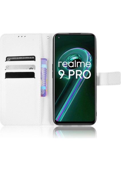 Realme 9 Pro Kickstand Kart Tutucu Manyetik Cüzdan Kapak Için Kılıf (Yurt Dışından) modelleri