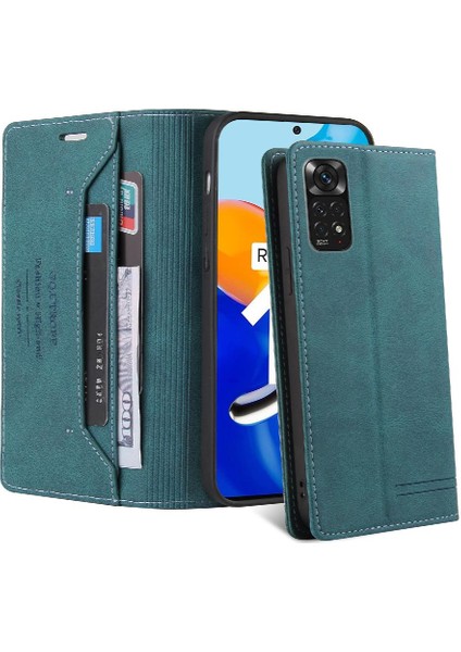Redmi Not 11 Için Kılıf 4g / 11S Premium Deri Premium Deri Iki Kart (Yurt Dışından)