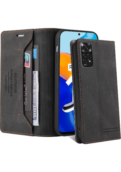 Redmi Not 11 Için Kılıf 4g / 11S Premium Deri Premium Deri Iki Kart (Yurt Dışından)