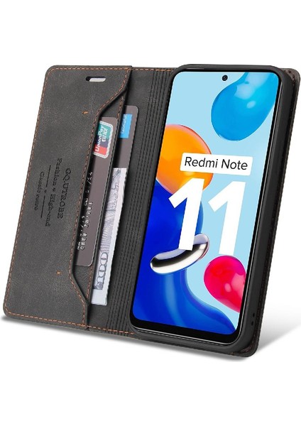 Redmi Not 11 Için Kılıf 4g / 11S Premium Deri Premium Deri Iki Kart (Yurt Dışından)