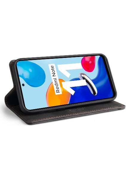 Redmi Not 11 Için Kılıf 4g / 11S Premium Deri Premium Deri Iki Kart (Yurt Dışından)