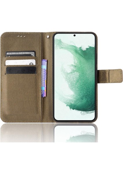 Samsung Galaxy S22 5g Için Kılıf Kapak Kart Tutucu Kickstand Manyetik Cüzdan (Yurt Dışından) modelleri