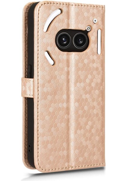 Nothing Kılıf Telefon 2A Geometrik Desen Deri Cüzdan Kapak Manyetik (Yurt Dışından)
