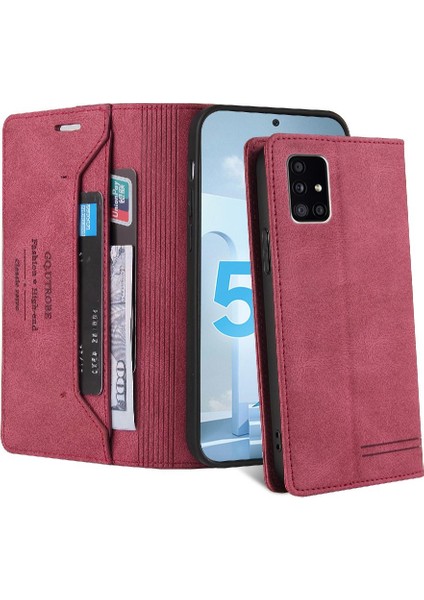 Samsung Galaxy A71 5g Premium Deri Iki Kart Yuvaları Premium (Yurt Dışından)