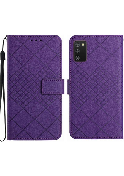 SZY Mall El Kayışı Kartı ile Samsung Galaxy A03S Cüzdan Pu Deri Için Flip Case (Yurt Dışından)