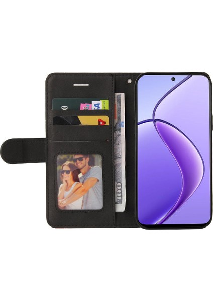 Realme 12 5g Kickstand Koruyucu Pu Deri Flip Folio Kılıf Için Flip Case (Yurt Dışından) fiyatları