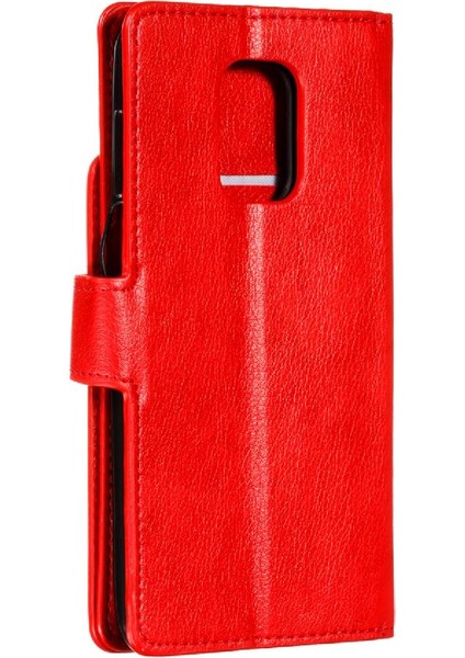Xiaomi Redmi Için Not 9 Pro Max Manyetik Pu Deri Cüzdan Kickstand (Yurt Dışından)