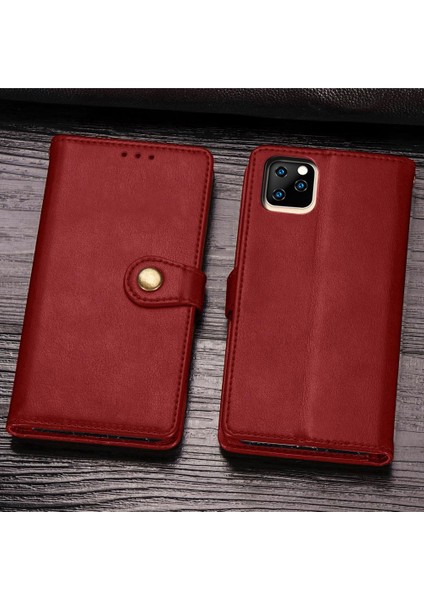 IPhone 11 Için Kılıf Pro Max Zarif Iş Cüzdan Fonksiyonu Deri (Yurt Dışından)