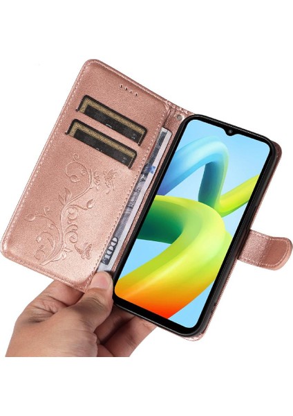 Xiaomi Redmi A1 Artı ve Kart Yuvası El ile Kabartmalı Kelebek (Yurt Dışından)