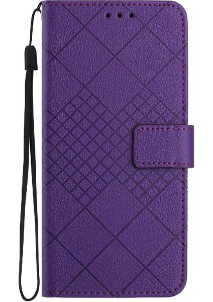 SZY Mall Samsung Galaxy A14 Için Flip Case 4g/5g Elmas Kabartmalı Manyetik Kapak Pu (Yurt Dışından)