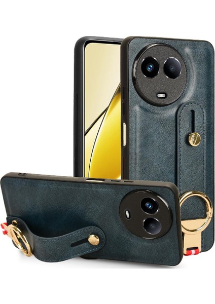 Realme 11 5g Premium Pu Deri Kolaylık Bilek Kayışı Için Kılıf (Yurt Dışından)