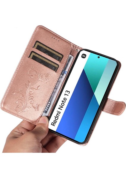 Redmi Not 13 4g Için Kılıf El Kayışı ile Yüksek Kaliteli Deri ve (Yurt Dışından)