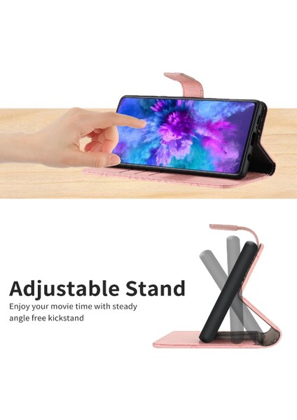 SZY Mall Samsung Galaxy Için Flip Case A50/A50S/A30S El Kayışı ile Cüzdan Pu Kart (Yurt Dışından)