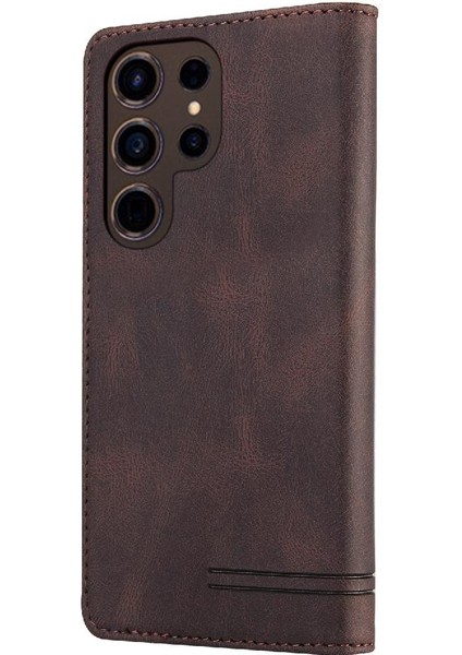 Samsung Galaxy S24 Için Kılıf Ultra Premium Deri Iki Kart Yuvaları Prim (Yurt Dışından) fırsatları