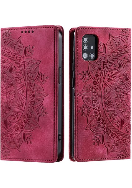 Samsung Galaxy A71 5g Için Kılıf Pu Deri Darbeye Kapak Çevirin Yan (Yurt Dışından)