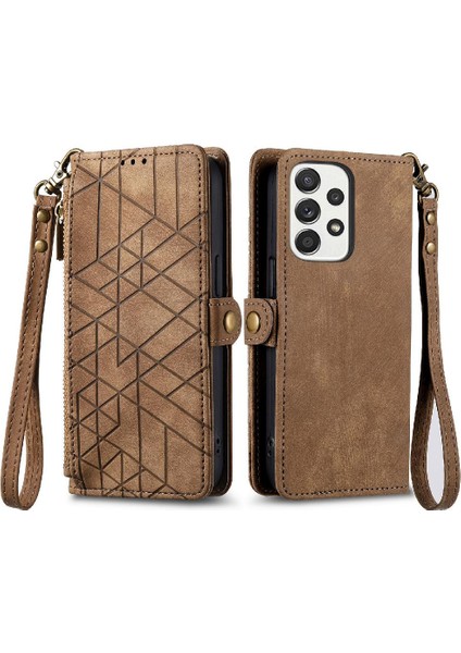 Samsung Galaxy A73 5g Darbeye Kapak Kapak Basit Iş Için Flip Case (Yurt Dışından)