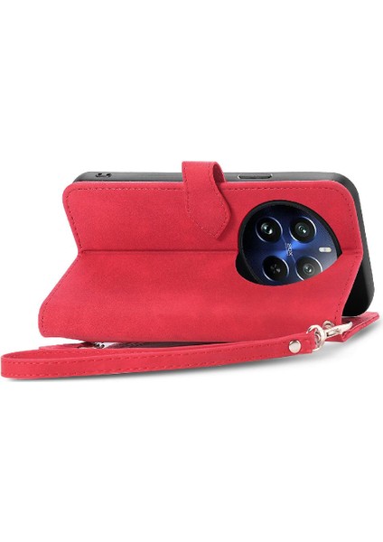 Realme 12 Pro Iş Için Çok Renkli Cüzdan Flip Fermuar Tarzı Yuvası (Yurt Dışından)