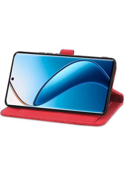 Realme 12 Pro Iş Için Çok Renkli Cüzdan Flip Fermuar Tarzı Yuvası (Yurt Dışından)