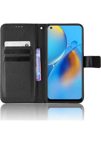 Oppo A74 4g Kapak Manyetik Cüzdan Kart Tutucu Kickstand Için Kılıf (Yurt Dışından)