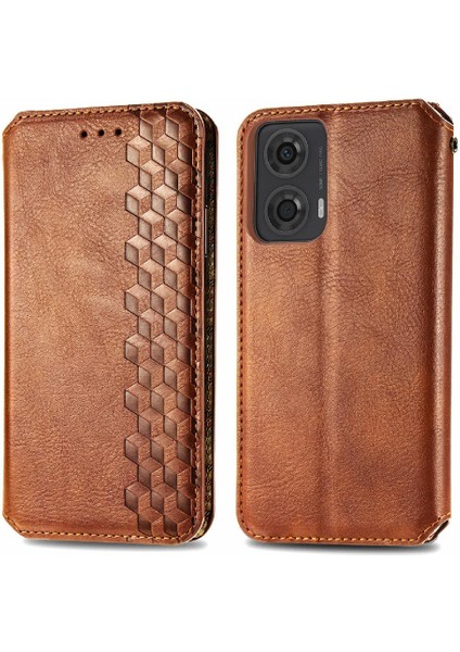 Motorola Moto G24 Zarif Iş Moda Tasarım Cüzdan Kılıf (Yurt Dışından)