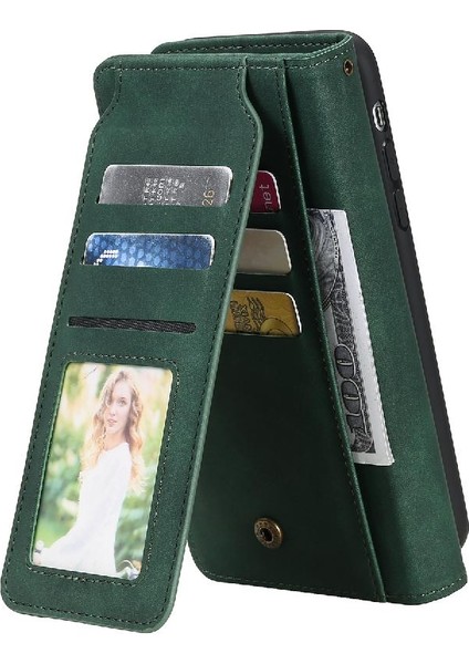 IPhone 15 Için Kılıf Pro Max Bileklik Kart Tutucu Kickstand Cüzdan Flip Pu (Yurt Dışından)