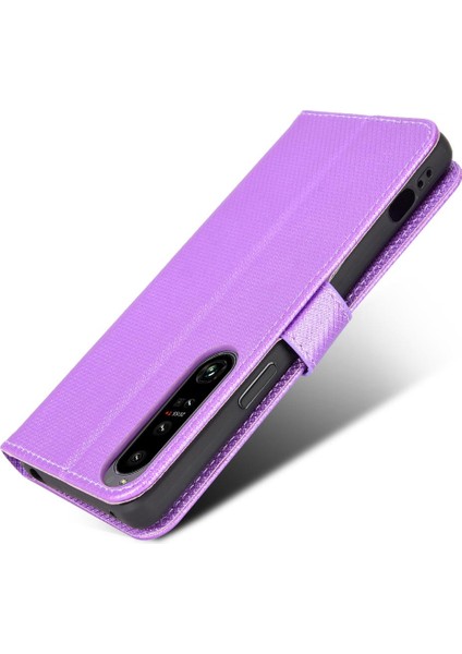 Sony Xperia 1 Iv Için Kickstand Kart Tutucu Manyetik Cüzdan Kapak (Yurt Dışından) modelleri