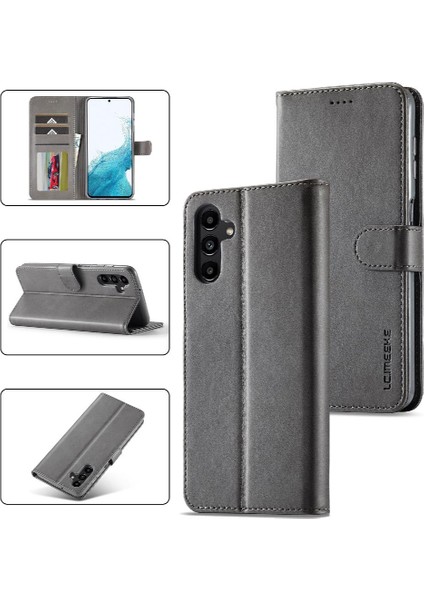 Samsung Galaxy A34 5g Buzağı Doku Yatay Çevir Deri Kılıf (Yurt Dışından)