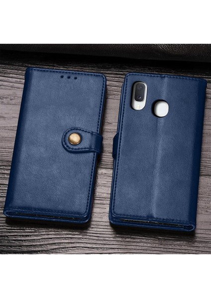 Samsung Galaxy A20E Kapak Kapak Cüzdan Fonksiyonu Moda Tasarımı (Yurt Dışından)