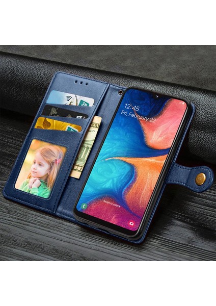Samsung Galaxy A20E Kapak Kapak Cüzdan Fonksiyonu Moda Tasarımı (Yurt Dışından)