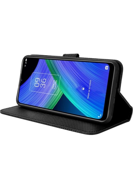Tcl 20AX 5g Kart Tutucu Manyetik Cüzdan Kapak Kickstand Için Kılıf (Yurt Dışından)