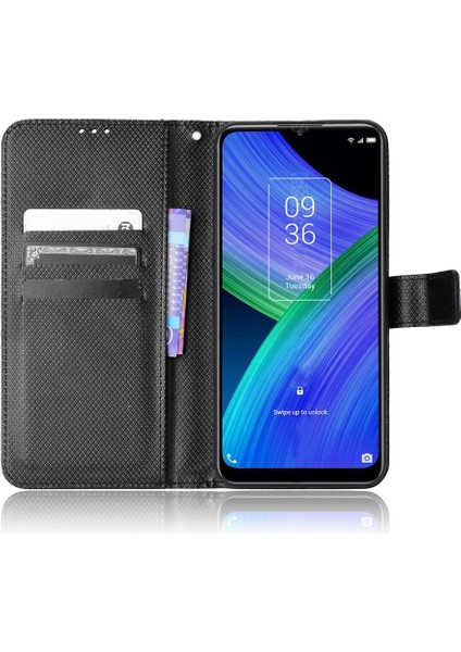 Tcl 20AX 5g Kart Tutucu Manyetik Cüzdan Kapak Kickstand Için Kılıf (Yurt Dışından)