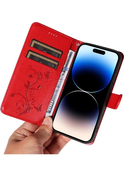 IPhone 14 Için Kılıf Pro Max ve Kart Yuvası ile El Kayışı Yüksek Kalite (Yurt Dışından)