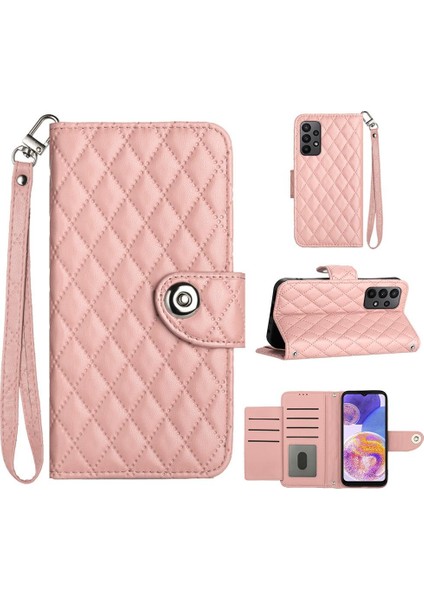 Samsung Galaxy A33 5g Kart Tutucu Bilek Şerit Cüzdan Kapak Için Kılıf (Yurt Dışından)