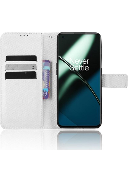 Oneplus 11R 5g Kart Tutucu Kapak Için Kılıf Kickstand Manyetik Cüzdan (Yurt Dışından)