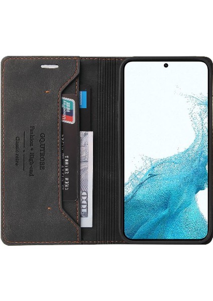 Samsung Galaxy S23 Kickstand Iki Kart Yuvaları Premium Deri Kılıf (Yurt Dışından) indirimleri