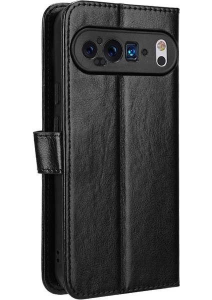 Piksel 9 Pro Cüzdan Flip Kapak Manyetik Kart Tutucu Için Kılıf (Yurt Dışından)