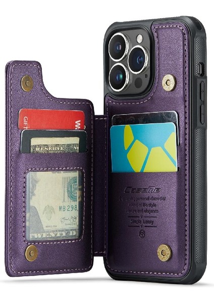 IPhone 14 Pro Kickstand Rfıd Engelleme Kart Tutucu Için Caseme Cüzdan Kılıf (Yurt Dışından) indirimleri