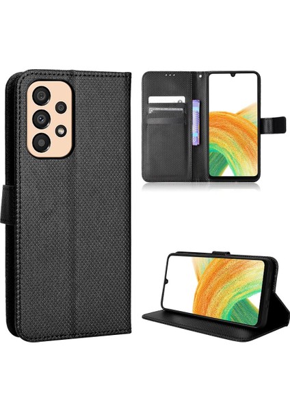 Samsung Galaxy A33 5g Kart Tutucu Için Kickstand Kapak Manyetik Cüzdan (Yurt Dışından)