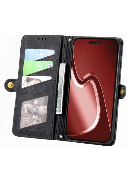 IPhone 15 Için Flip Case Pro Max Basit Iş Kapak Kapak Darbeye (Yurt Dışından)