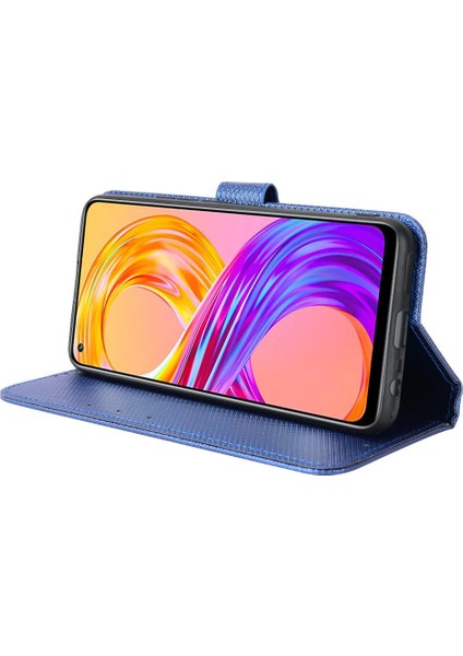Realme 8 4g/realme 8 Pro 4g Manyetik Cüzdan Kickstand Kart Tutucu (Yurt Dışından)