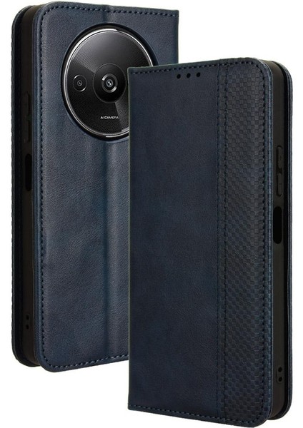 Xiaomi Poco C61 Cüzdan Manyetik Kapatma Pu Deri Kılıf (Yurt Dışından)