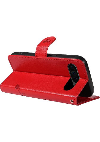 Piksel 9 Pro 5g ve Kart Yuvası Kabartmalı Kelebek Için Flip Case (Yurt Dışından)