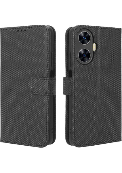 Realme C55 4g Kickstand Manyetik Cüzdan Kart Tutucu Kapak Için Kılıf (Yurt Dışından)