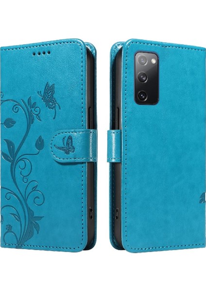 El Kayışı Yüksek Kalite Deri Cüzdan ile Samsung Galaxy S20 Fe Için Kılıf (Yurt Dışından)