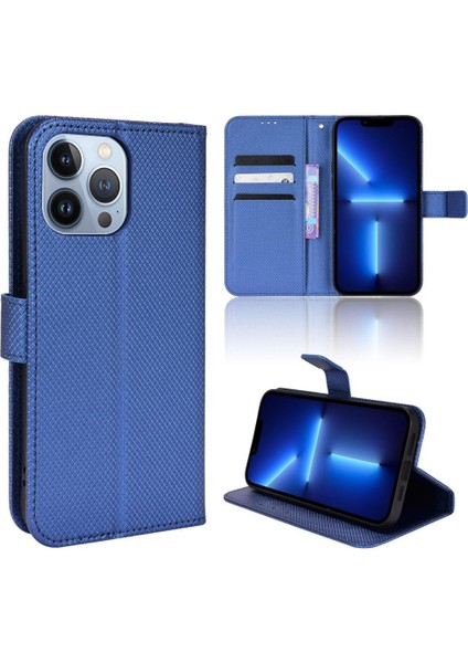 IPhone 13 Için Kılıf Pro Nax Kart Tutucu Kickstand Manyetik Cüzdan Kapak (Yurt Dışından)